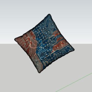 Modélisation d'un coussin en 3D pour être mis en scène