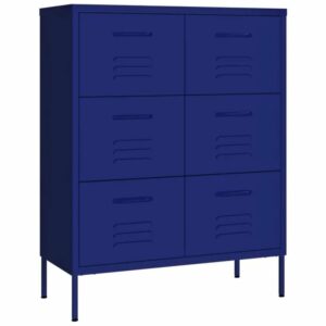 Une armoire bleu cobalt pour apporter du contraste