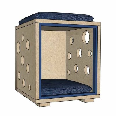 Création de votre maison pour chat en bois entièrement personnalisable